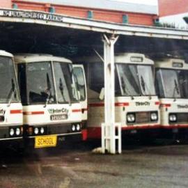 ALBUM - New Zealand Road Service Bus Depot & KFC ,Greymouth -  Then and Now.