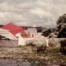 Storm damage at Victoria Park, Greymouth.