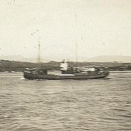 Gael crossing Hokitika Bar, December 1938 