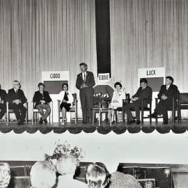 A presentation for Eddie Gray before he went to race in Wales.