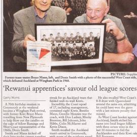 "Rewanui Apprentices" savour old League scores.