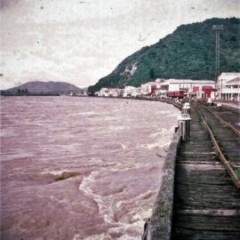 Richmond Quay and Mawhera Quay, Greymouth, 1974