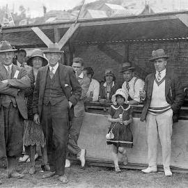 People at refreshment tent at Waiuta jubilee celebrations. 7 November 1931.