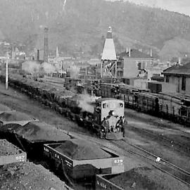Railway Yard on the wharf , Greymouth.