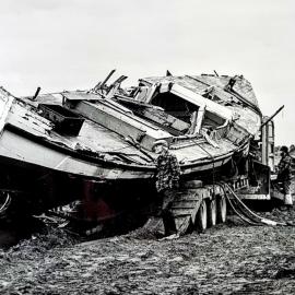 Wreck of the Rita - Carters Beach, Westport. 1985.