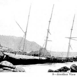 Barque Alexandrias grounded in 1903 off Brighton near Westport *PHOTO ALBUM*
