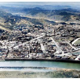Greymouth from the air. ca.1935