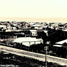 Elevated view of Hokitika .ca.1900`s.