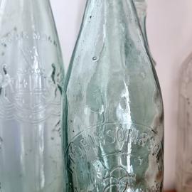 Bottles from Robinson & Sons,Cordial Manufacturers, Hokitika.