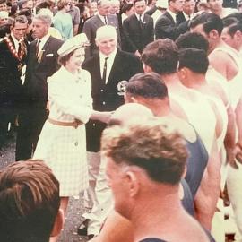  Charlie Donnelly introducing The Queen to the axemen.