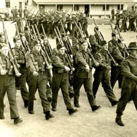 Paddy Fisher and Kevin O'Leary at Burnham Military Camp .1941.