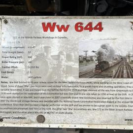 WW 644, worked Greymouth (steam train) *PHOTO ALBUM*