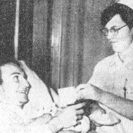 Rex Fattorini, 16, of Reefton, who was accidentally shot in the chest, 1957.