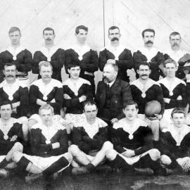 Buller Rugby Rep Team 13 Jul 1907. Defeated by Auckland 21-0 at Alexandra Park, for Ranfurly Shield.
