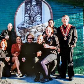 New Zealand Band, Opshop, visit the old Monteiths Brewery.2008.