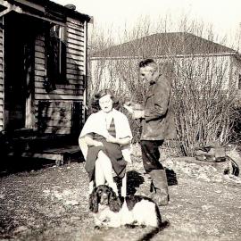  Anna Maria (Nini) Hall,  getting her first haircut since leaving Italy as a war bride.Hari Hari .1946.