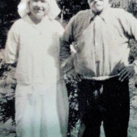 Nan Quinn with father Jim Quinn at their home on the Mokihnui River near Seddonville.