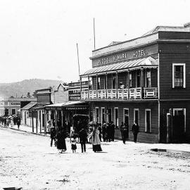 Rugg`s Kumara Hotel, Seddon Street, Kumara.ca.1900`s.