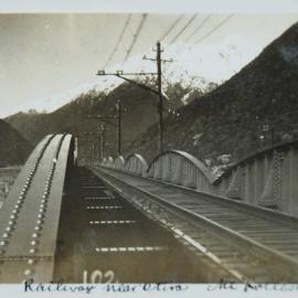Railway near Otira, Mount Rolleston