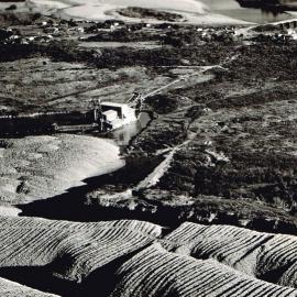 Kaniere Gold Dredge - bridge in the background is to Woodstock, Rimu.