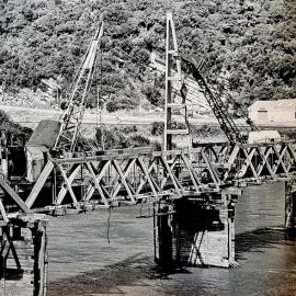 Work on the old Cobden rail bridge