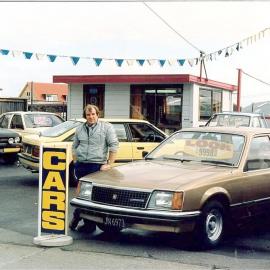 Gary of Greenfield Motors, Greymouth 1986.