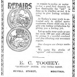 Ted Toohey's Cycle and Motorcycle Repairs Hokitika