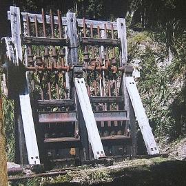 Garden Gully Battery,Croesus Track - used to crush gold-bearing quartz in Garden Gully.1930`s