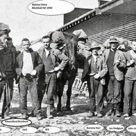 The men who took supplies up to Garden Gully Battery,Croesus Track.ca.1940`s.