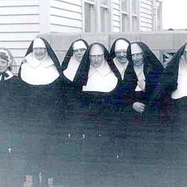Sisters of Mercy Centennial - re enactment  of arrival of Pioneer Sisters in Hokitika.November 1978.
