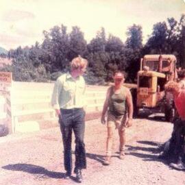 ALBUM - Truck  crash  on the Waitaha bridge between Ross and Hari Hari.ca.1983.