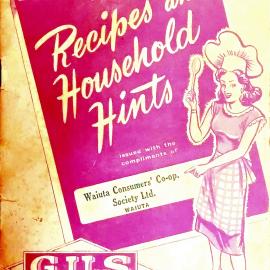 Grocers United Stores Recipe Book - from Waiuta Co-op Store.1948 .