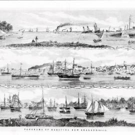 Early busy Hokitika (Hokatiki) Port - Max Dowell Q.S.M. collection