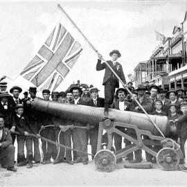  ALBUM - BOER WAR PARADE, GREYMOUTH. 1902.