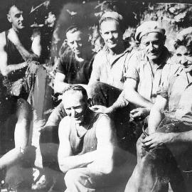 Jim Calder, Bronc Wallace,George Ryan, ?,Len Lee,Brick Poole,Fred Stratford & Charlie Wright.