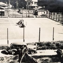 Blackball mine Company tennis courts circa 1930s