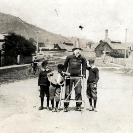 "Penny for the Guy", Arnold Parkinson and friends - Guy Fawkes Greymouth .ca .1905.