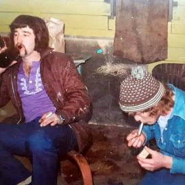 Coxy on the right and  Chooky on the left - two Blaketown boys gone but not forgotten.