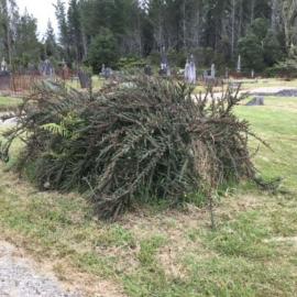 The restoration of of John and Isabella Cunningham’s grave in Kumara Cemetery. 