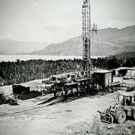 LAKE BRUNNER -  Drilling for Oil, Niagara 1 well site. ca. 1980`s.