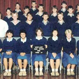 Class 4Y , Westland High School, Hokitika. 1985.