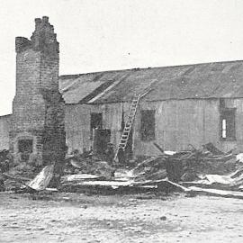 The ruins of the Granity hotel, where two men lost their lives.Feb,1912.