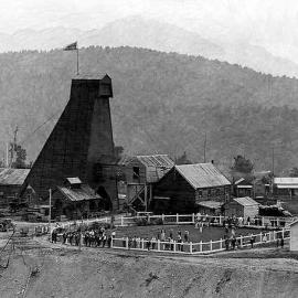 Tournament on the bowling green at Waiuta after it`s official opening on 8 November 1931