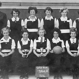 Grey Main  Basketball A 1  Team,Greymouth.1954.