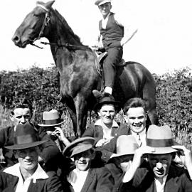A big day out for this Kotuku group.ca.1930.