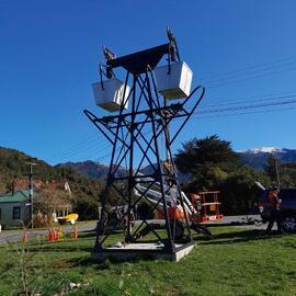 ALBUM - Huge restoration project on our last intact Aerial Ropeway Tower,Blackball.