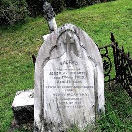 Jeremiah McCarthy's Headstone at the Notown Cemetery - Died aged 55 on 7th July,1882.