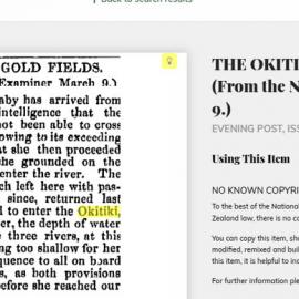 The name Okitiki/Hokitika