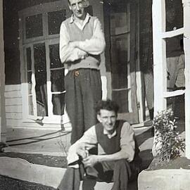 Jim MacBeth RIP (seated)  -  worked on the Power Board at Reefton.