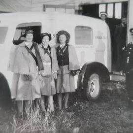 Runanga Medical Society with ambulance
